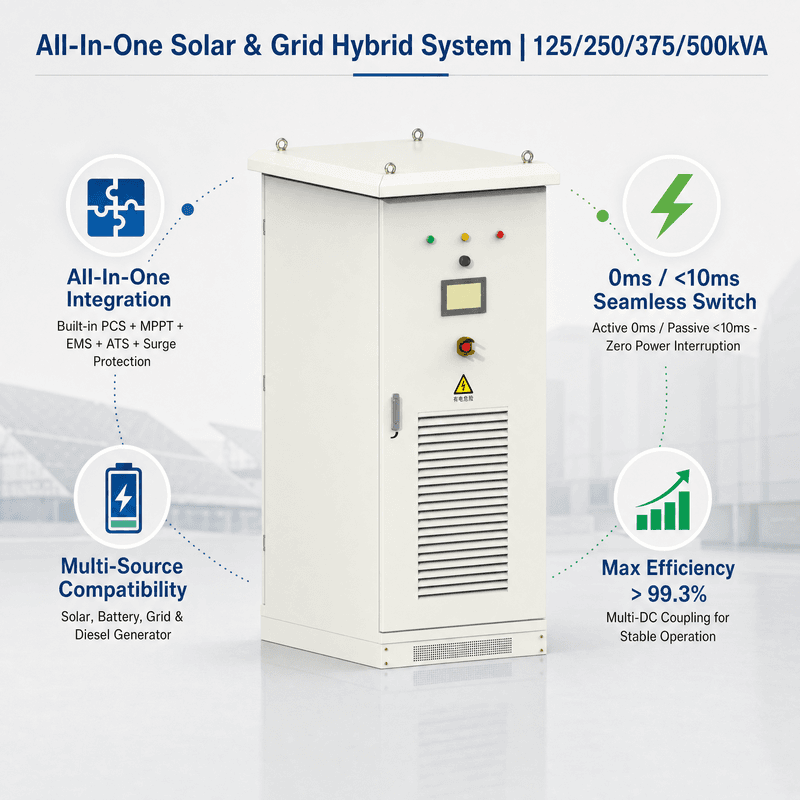 HAG2 ऑल-इन-वन सोलर सिस्टम 125~500kVA
