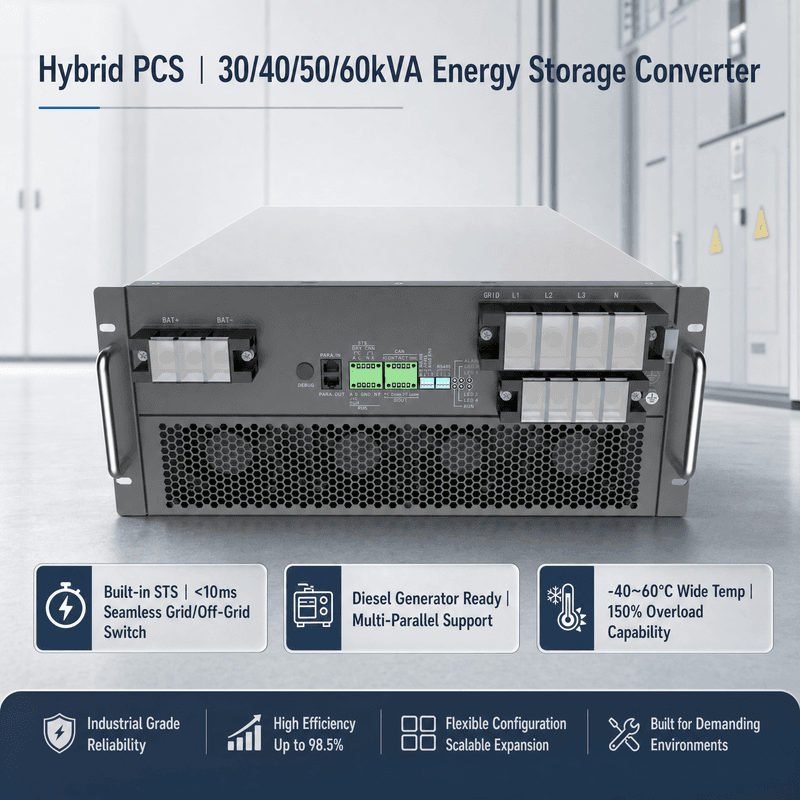 HCPS माइक्रो-ग्रिड स्टोरेज कन्वर्टर 100~125kW